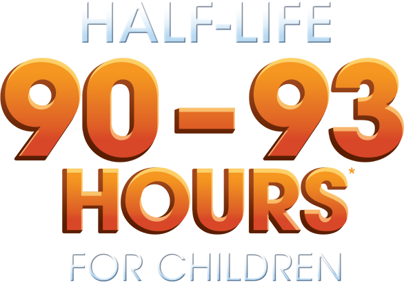 longest single dose half life